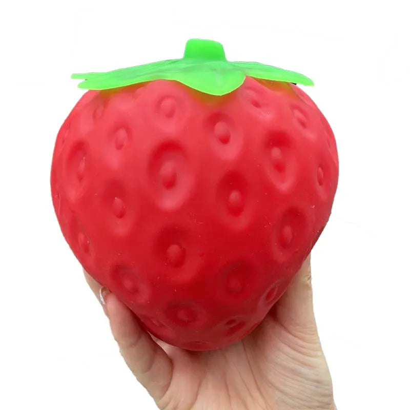 IronPulse X Giant Strawberry Squishy Toy Extra Large Size Strawberry Fidget
