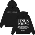 Jesus Is King Christian Fashion Graphic Hoodie Men Women Oversized Loose Pullover Long Sleeves Loose Casual Vintage Sweatshirts