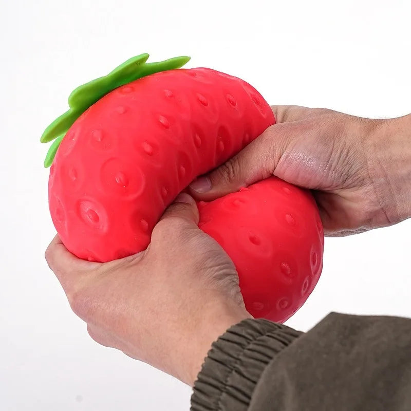 IronPulse X Giant Strawberry Squishy Toy Extra Large Size Strawberry Fidget