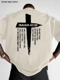 Christian Cross and Bible Verse Graphic Tee | Breathable Short Sleeve T-Shirt for Men