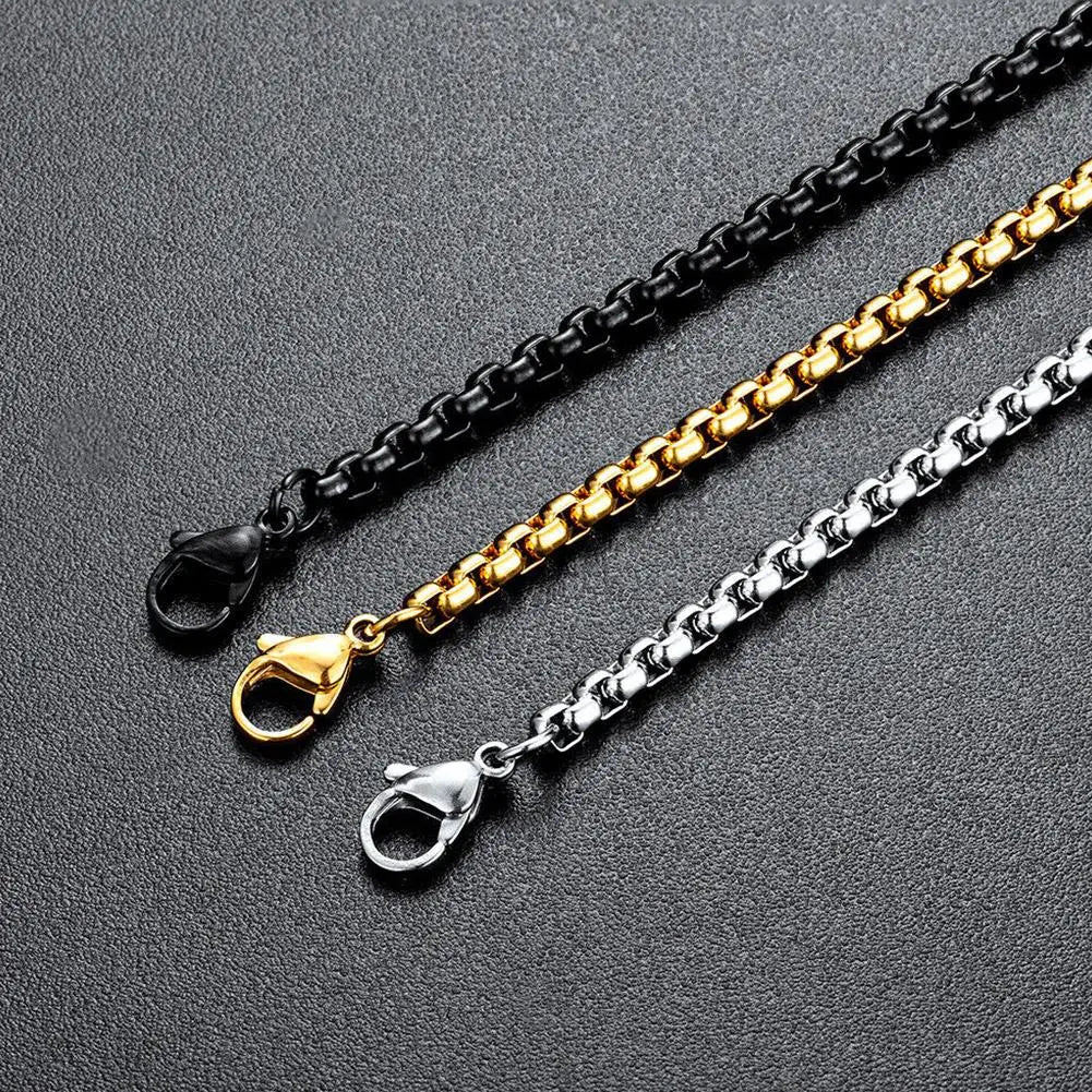 Christian Bible Cross Chain Necklace Steel Big Pendant Necklace Men's Religious Prayer Jewelry Corrente Masculina